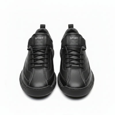 Femme Sneakers à Lacets avec Semelle Cushionnée et Scratch Latéral