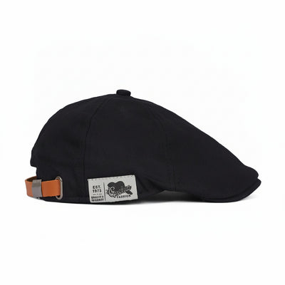 Homme Casquette Plate Style Vintage avec Réglage Arrière