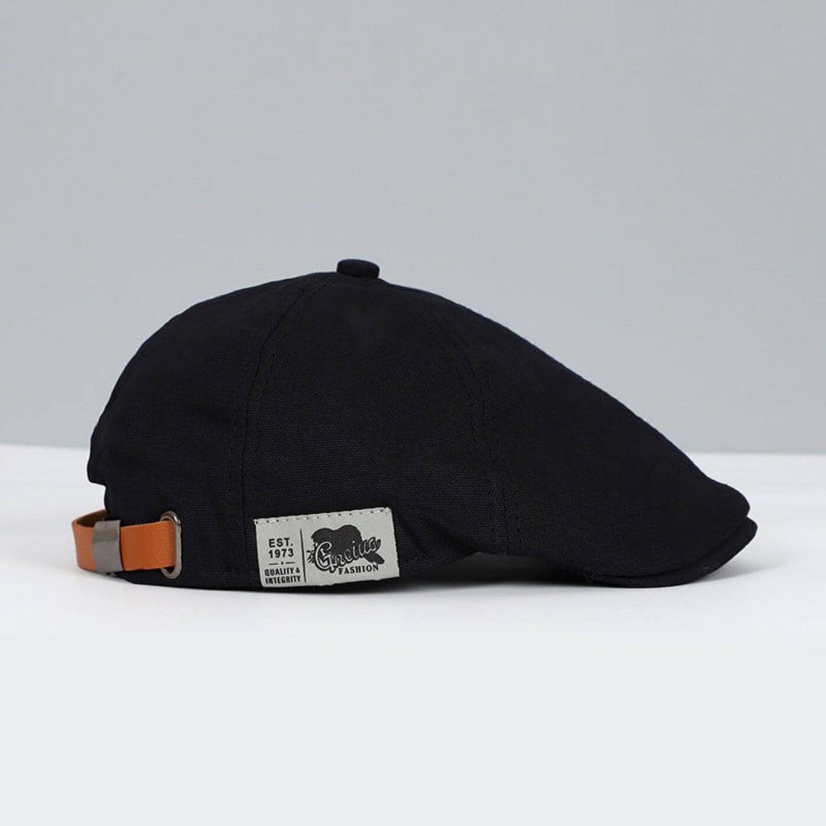 Homme Casquette Plate Style Vintage avec Réglage Arrière