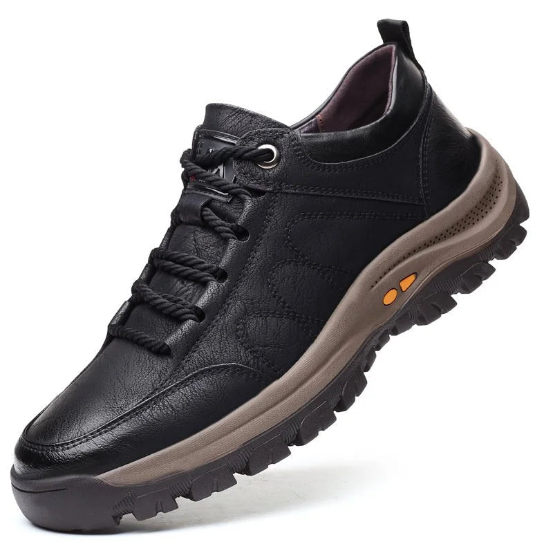 Homme Chaussures à Lacets avec Semelle Antidérapante et Support Orthopédique
