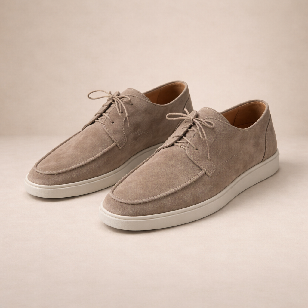 Homme Chaussures à Lacets Style Derby avec Semelle Blanche