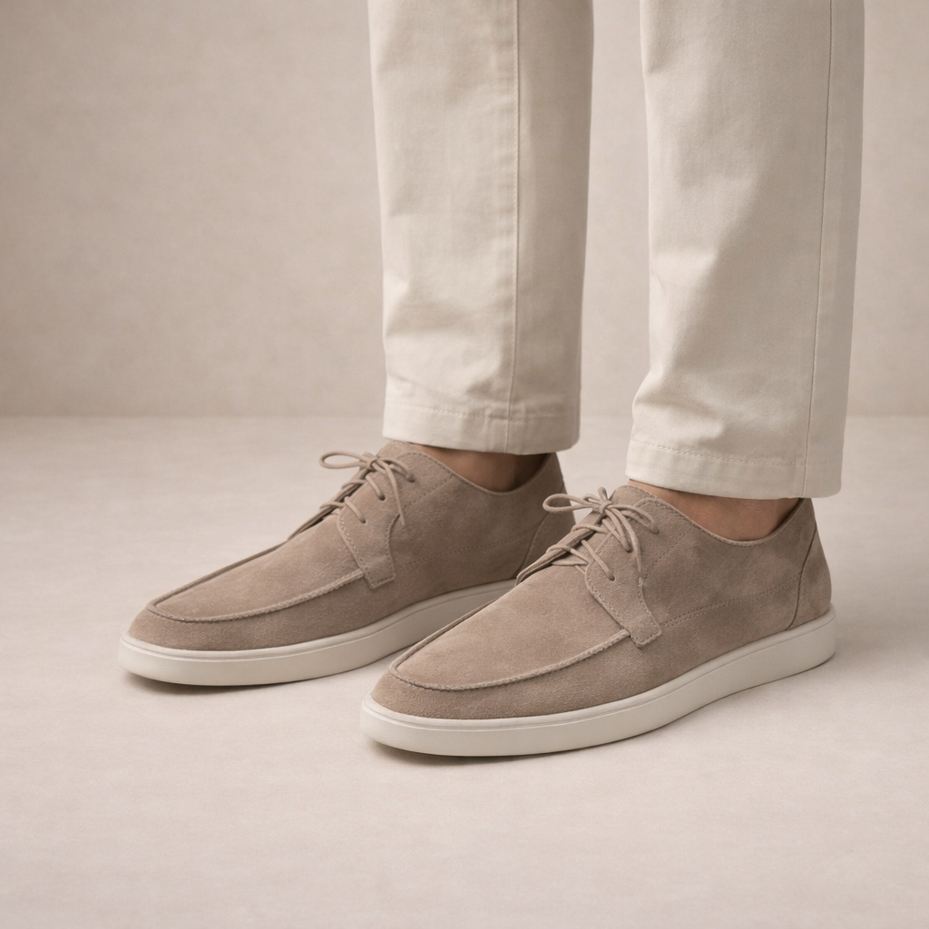Homme Chaussures à Lacets Style Derby avec Semelle Blanche