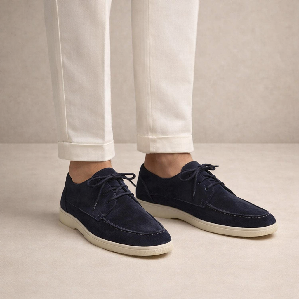 Homme Chaussures à Lacets Style Derby avec Semelle Blanche