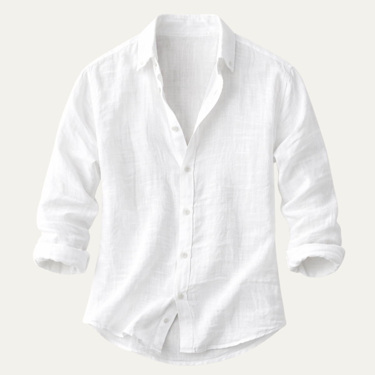 Homme Chemise Manches Longues avec Col Classique et Boutons