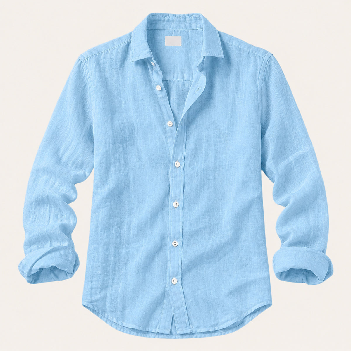 Homme Chemise Manches Longues Casual avec Col Classique et Coupe Slim Relaxed