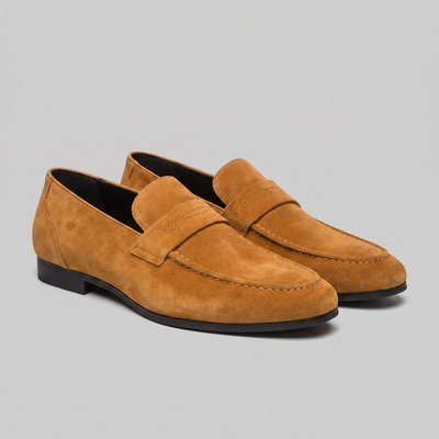 Homme Loafers Penny avec Bride et Couture Mocassin