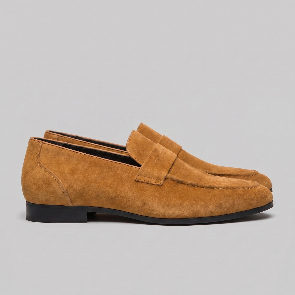 Homme Loafers Penny avec Bride et Couture Mocassin