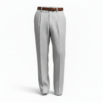 Homme Pantalon de Costume à Pinces Coupe Droite