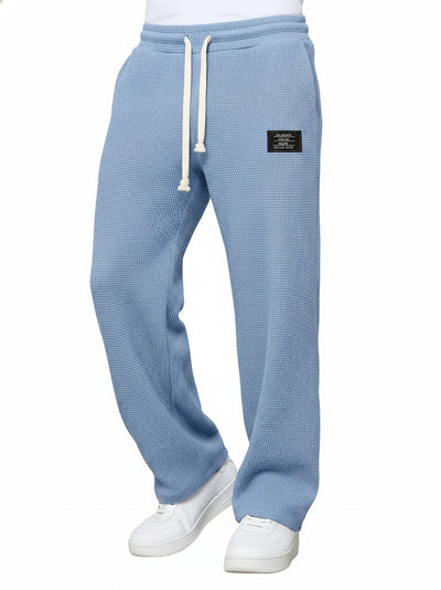 Homme Pantalon de Jogging Droit à Taille Élastique