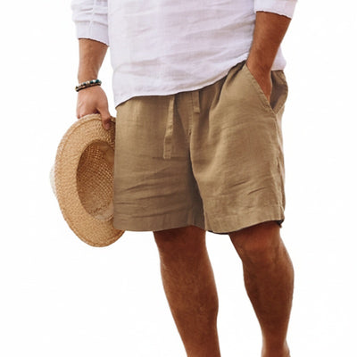 Homme Shorts de Plage avec Cordon de Serrage et Poches Latérales