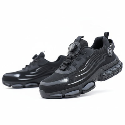 Homme Sneakers avec Fermeture Rotative et Semelle Coussin d'Air