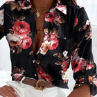 Noir fleurs roses