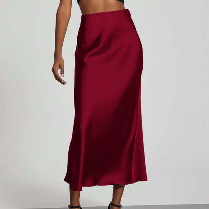 Femme Jupe Longue Taille Haute