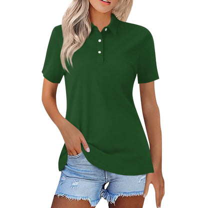 Femme Polo Manches Courtes col Polo Slim Fit
