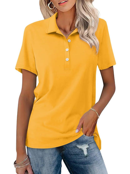 Femme Polo Manches Courtes col Polo Slim Fit