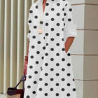 Blanc à pois