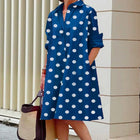 Bleu à pois