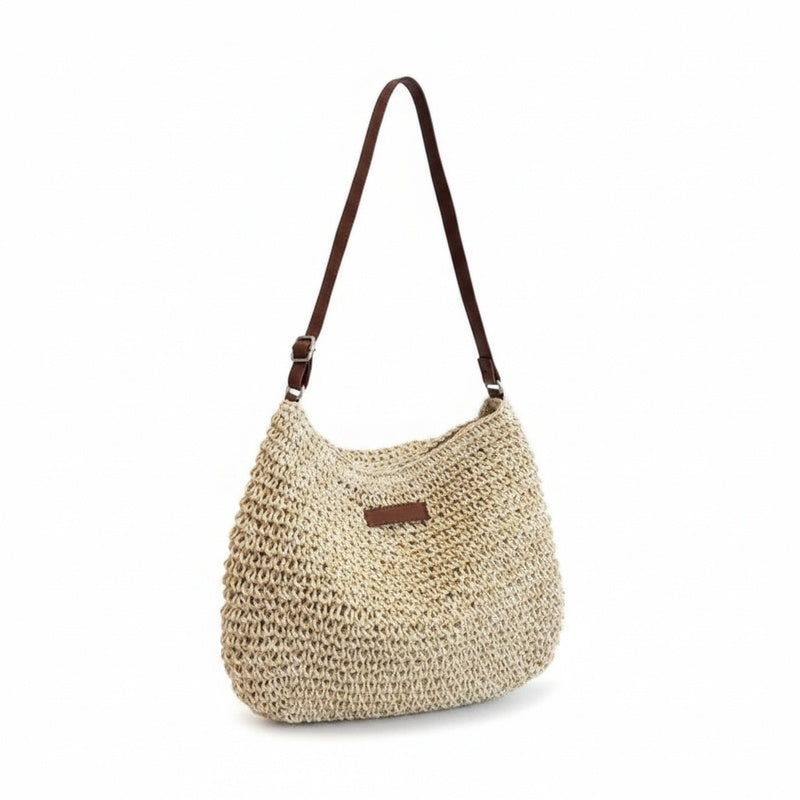 Femme Sac Bandoulière Tressé avec Bretelle Réglable