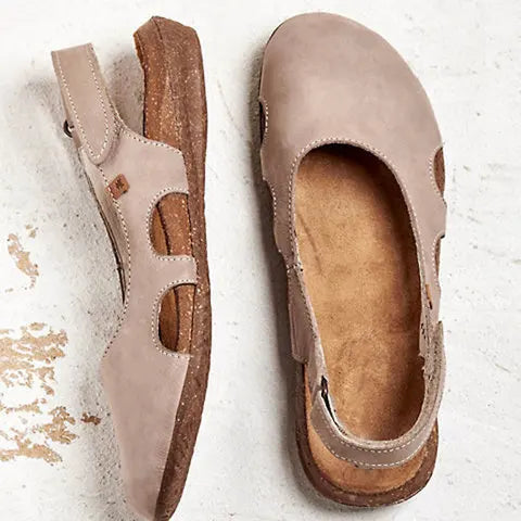 Femme Sandales Slingback Fermées avec Semelle Anatomique
