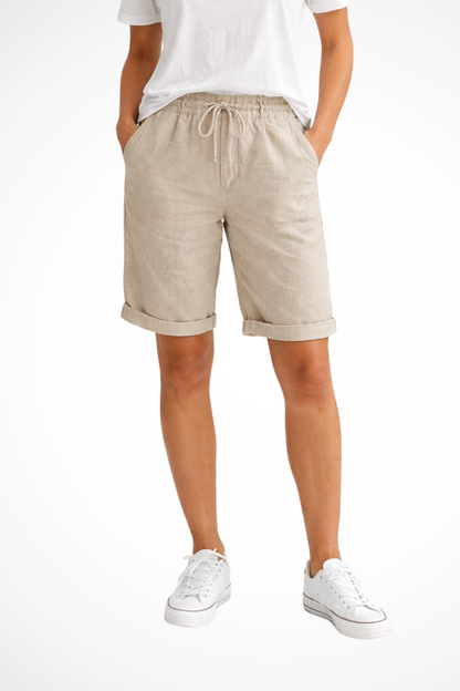 Femme Short Décontracté avec Cordon de Serrage et Poches