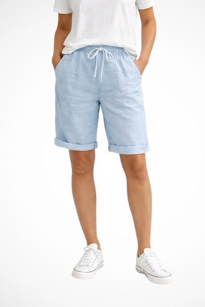 Femme Short Décontracté avec Cordon de Serrage et Poches