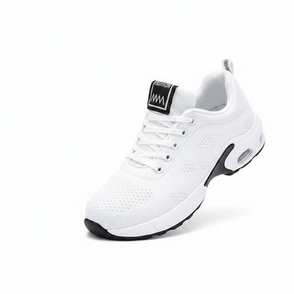Femme Sneakers à Lacets avec Semelle Coussin d'Air et Plateforme
