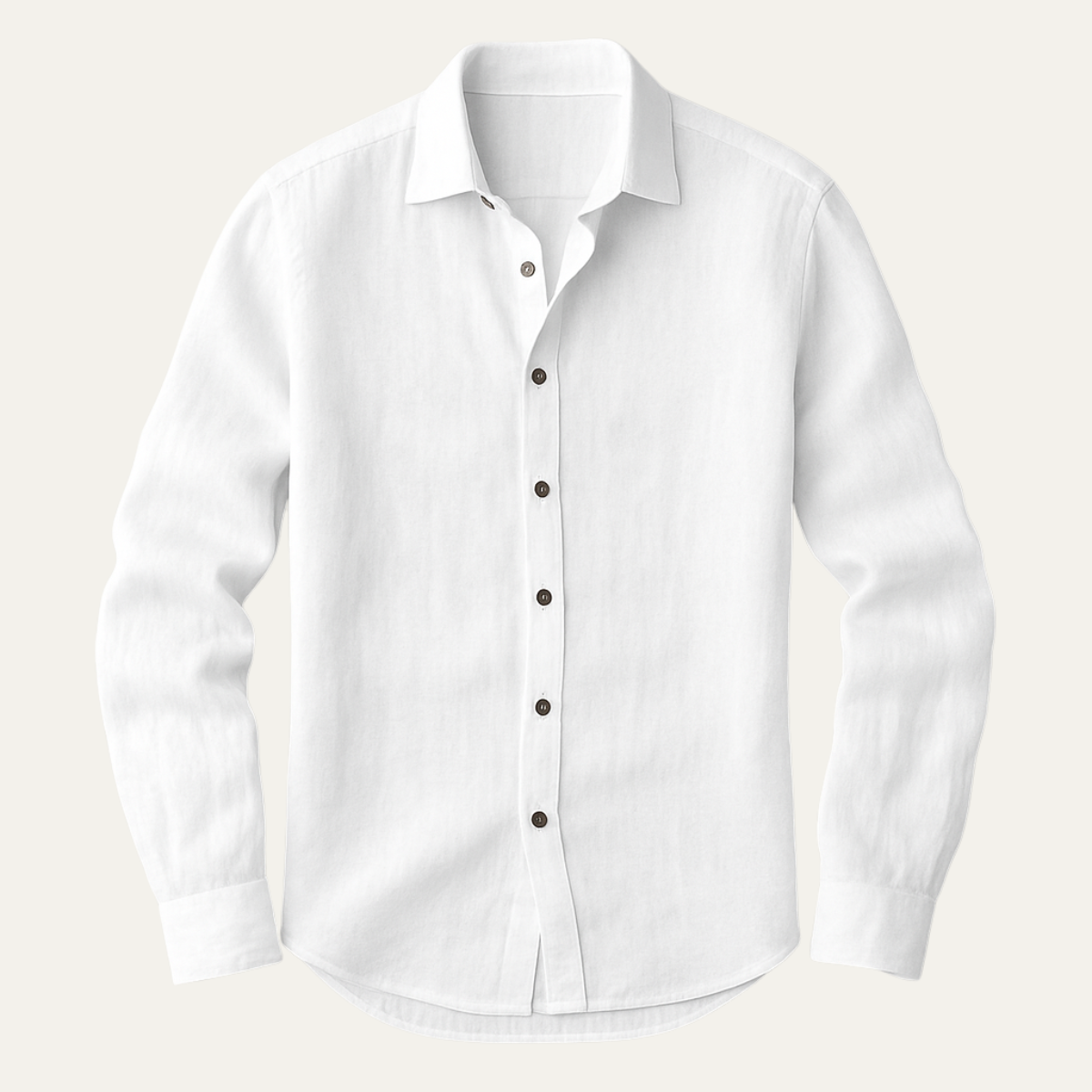 Homme Chemise Manches Longues à Col Classique et Boutons