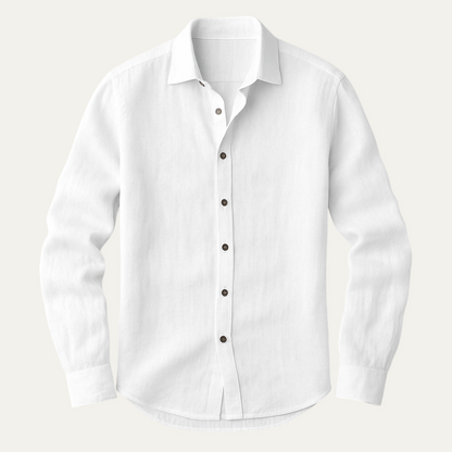 Homme Chemise Manches Longues à Col Classique et Boutons