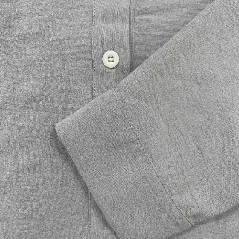 Homme Chemise Manches Longues avec Col Classique et Fermeture Boutons