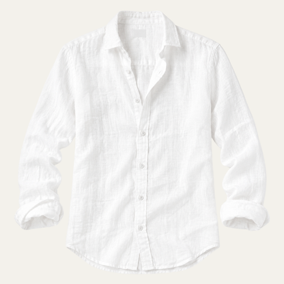Homme Chemise Manches Longues Casual avec Col Classique et Coupe Slim Relaxed