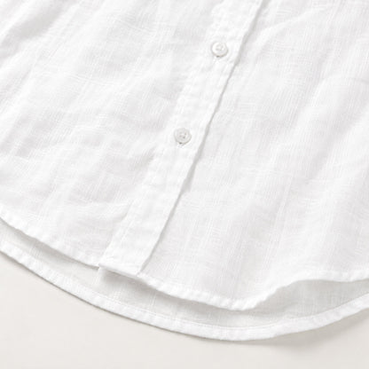 Homme Chemise Manches Longues Casual avec Col Classique et Coupe Slim Relaxed