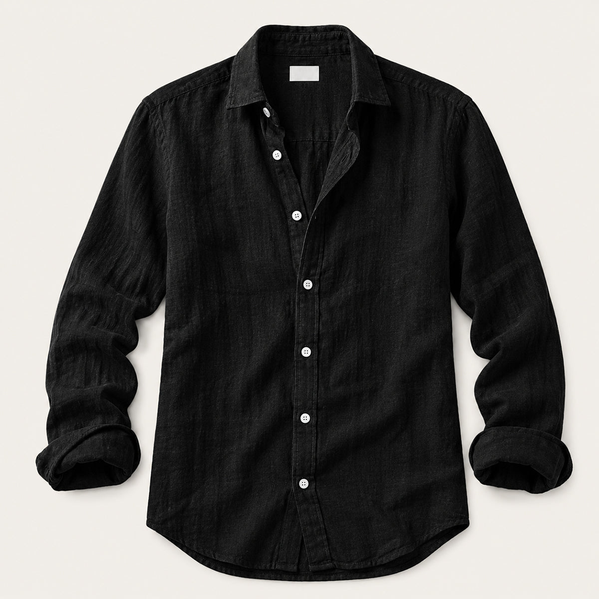 Homme Chemise Manches Longues Casual avec Col Classique et Coupe Slim Relaxed