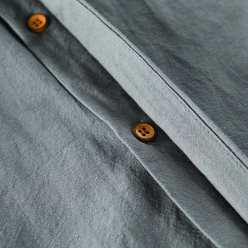 Homme Chemise Manches Longues col Mao Style Japonais