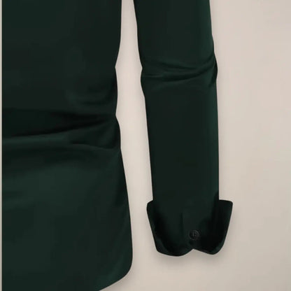 Homme Chemise Manches Longues Slim Fit avec Col Classique