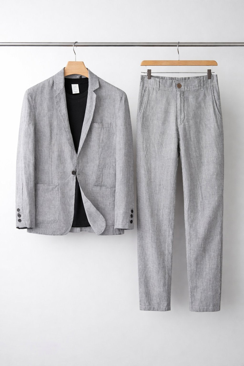 Homme Costume Deux-Pièces Blazer et Pantalon Coupe Relaxée