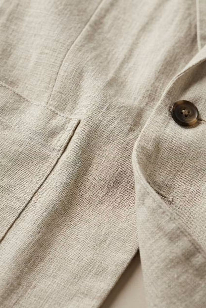 Homme Costume Deux-Pièces Blazer et Pantalon Coupe Relaxée