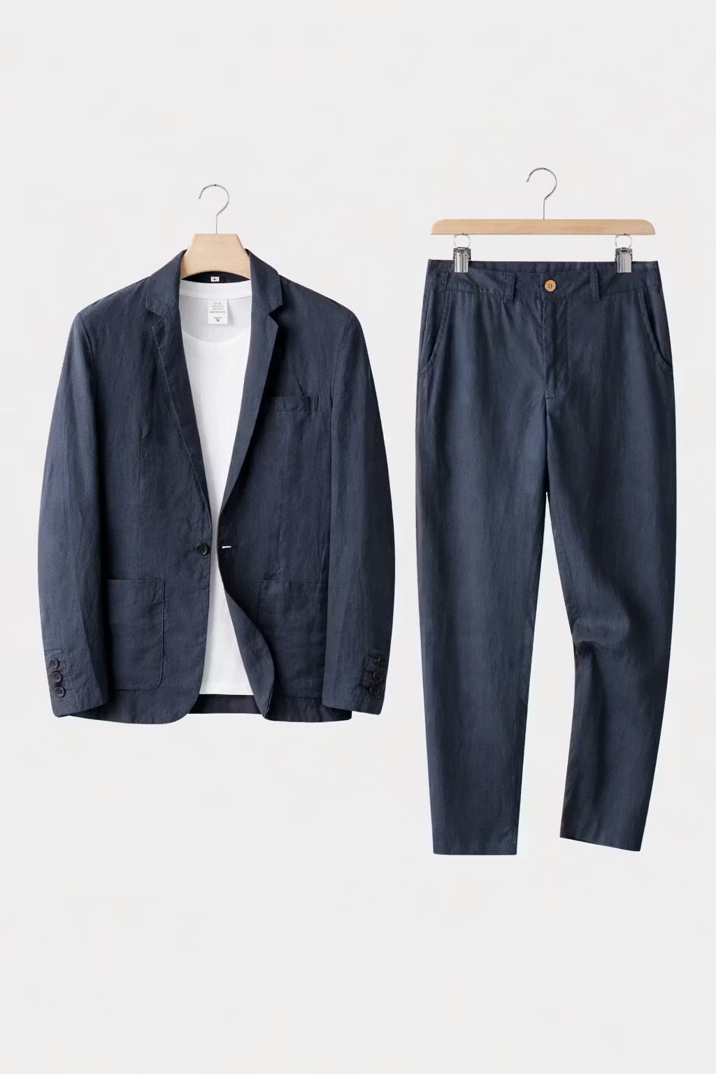 Homme Costume Deux-Pièces Blazer et Pantalon Coupe Relaxée