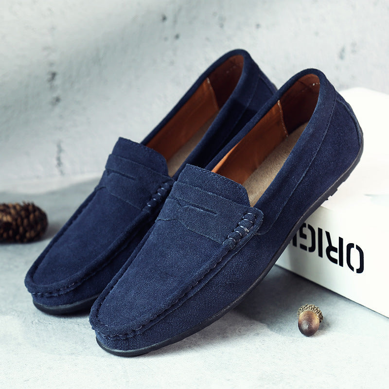 Homme Loafers Penny à Enfiler avec Bride Centrale