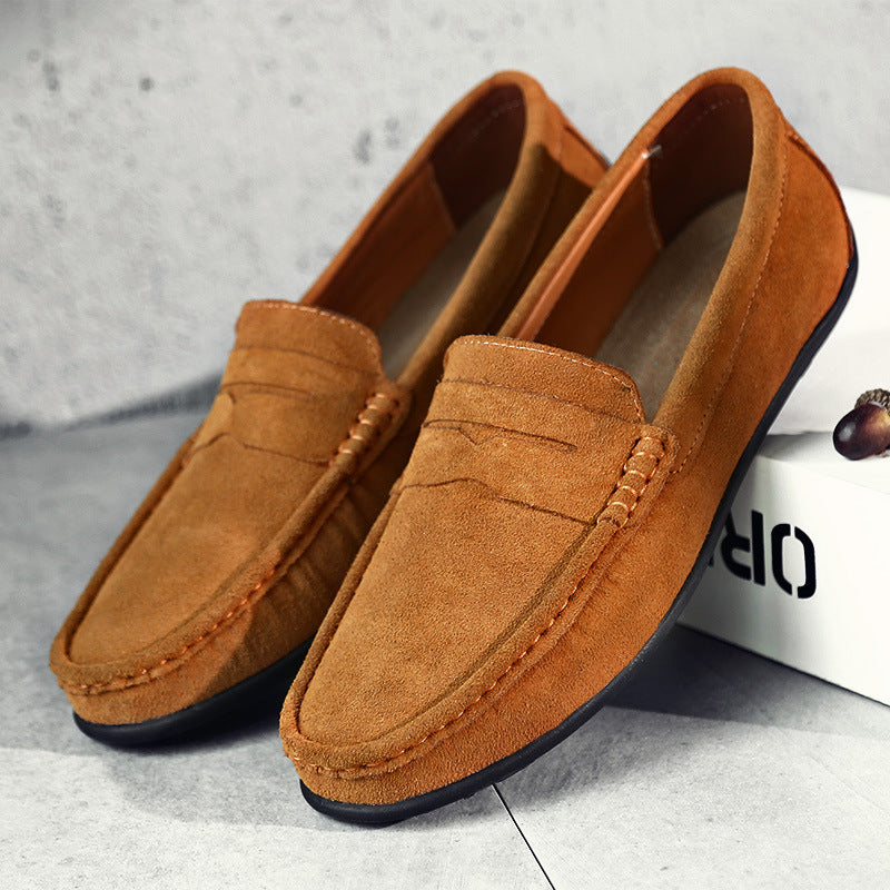 Homme Loafers Penny à Enfiler avec Bride Centrale