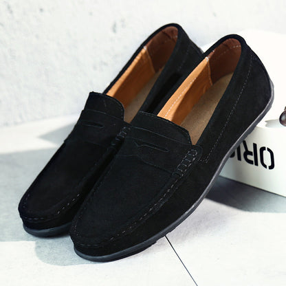 Homme Loafers Penny à Enfiler avec Bride Centrale