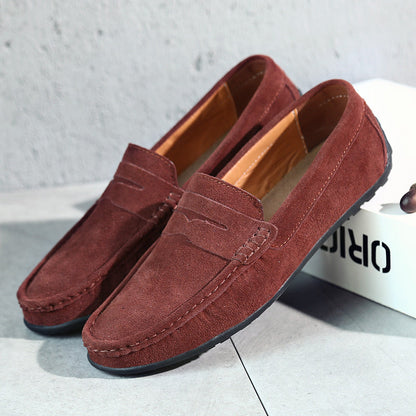 Homme Loafers Penny à Enfiler avec Bride Centrale