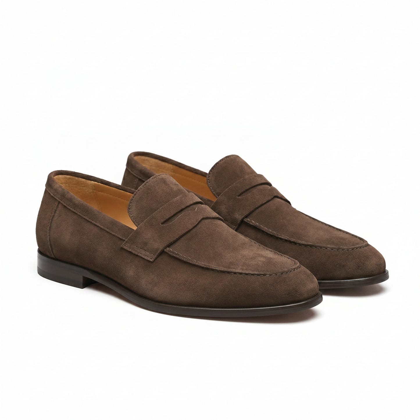 Homme Loafers Penny avec Bride et Couture Mocassin