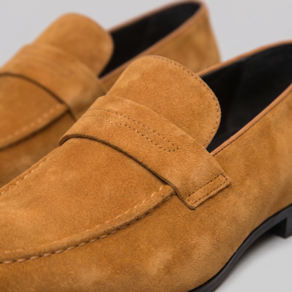 Homme Loafers Penny avec Bride et Couture Mocassin