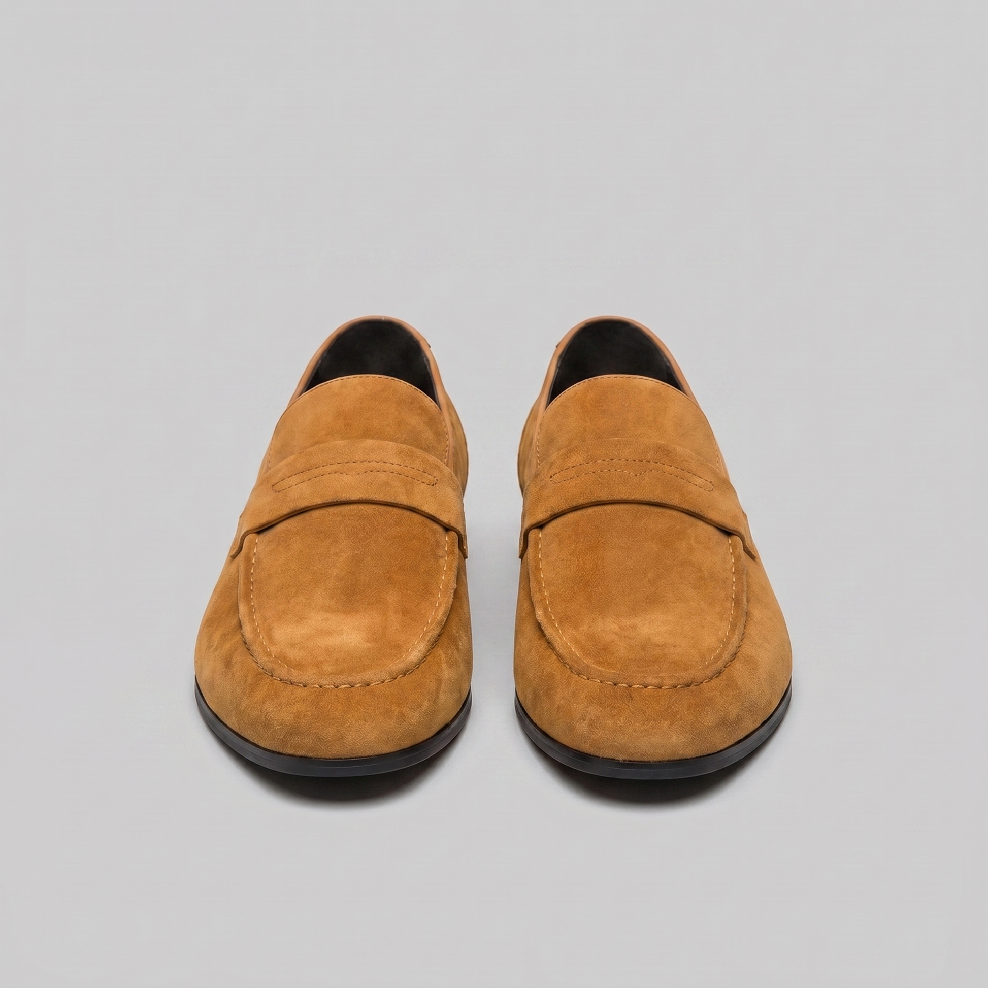 Homme Loafers Penny avec Bride et Couture Mocassin