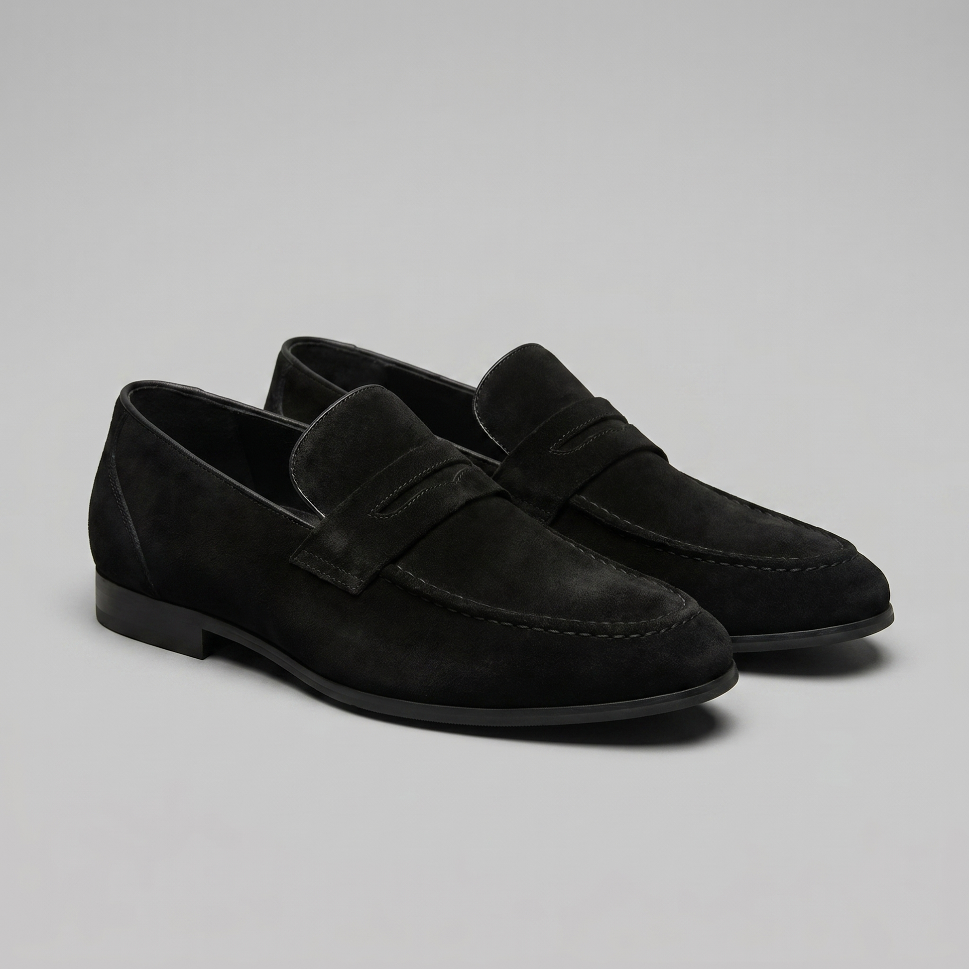 Homme Loafers Penny avec Bride et Couture Mocassin