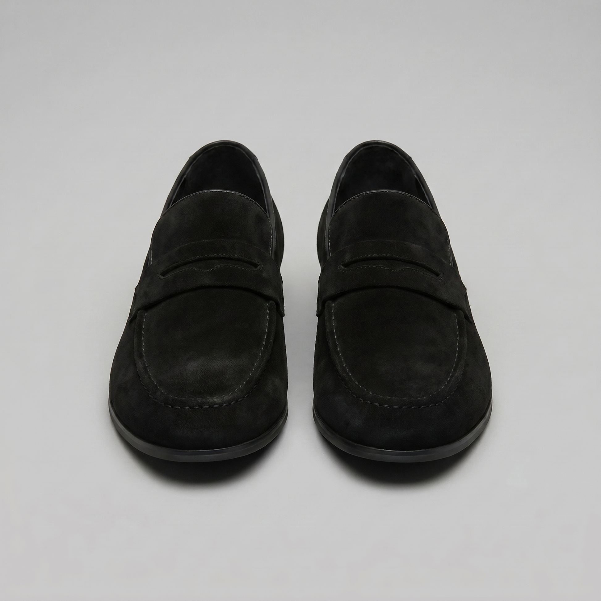 Homme Loafers Penny avec Bride et Couture Mocassin