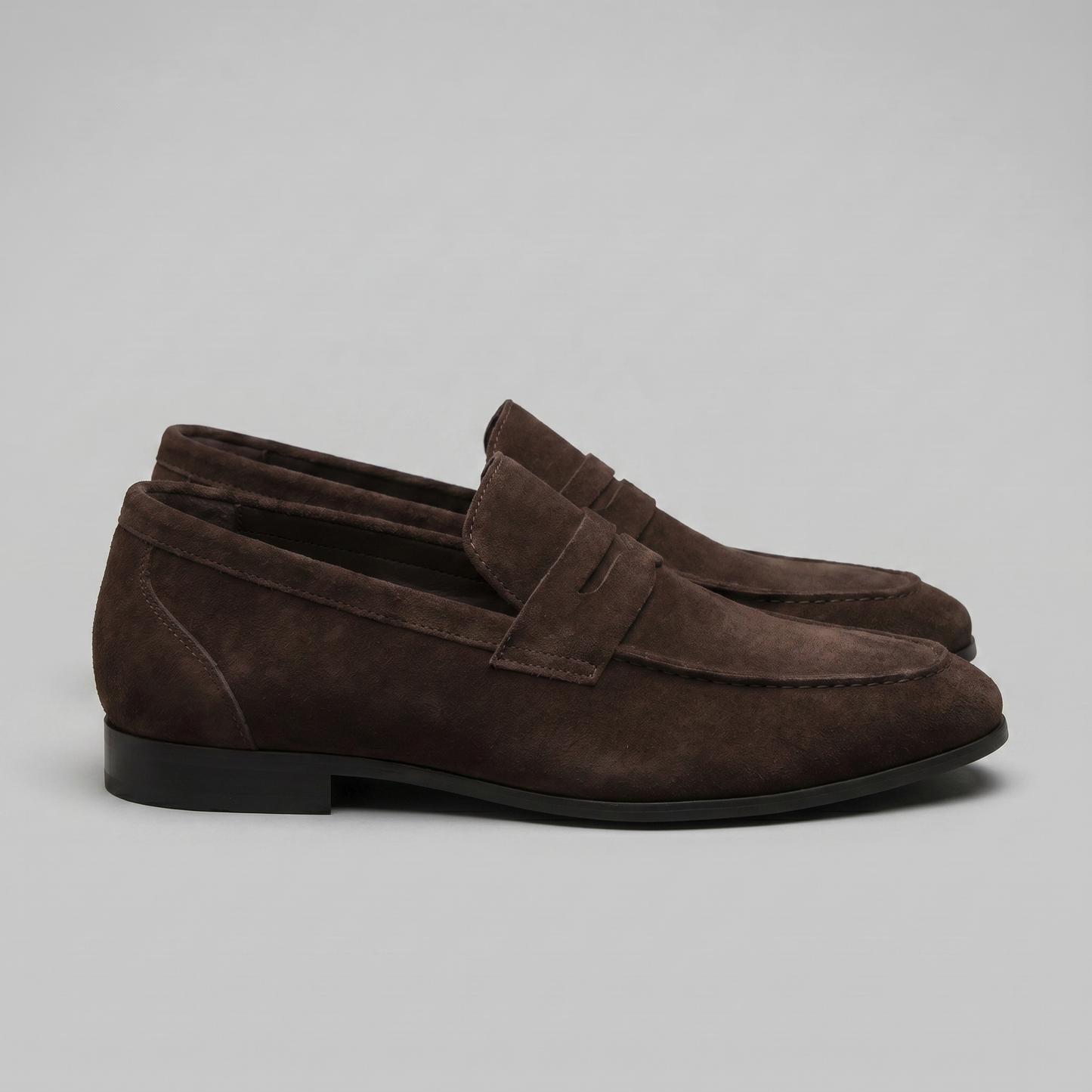 Homme Loafers Penny avec Bride et Couture Mocassin