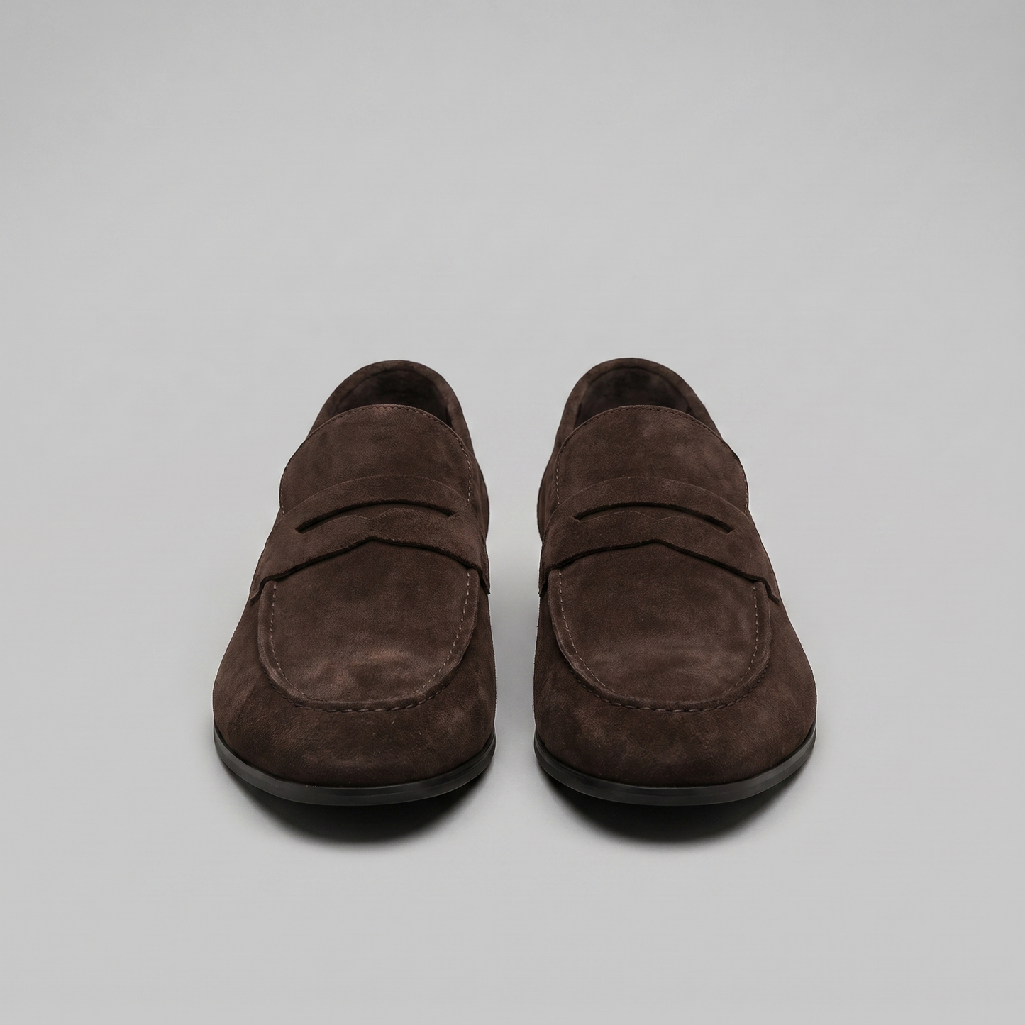Homme Loafers Penny avec Bride et Couture Mocassin