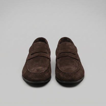 Homme Loafers Penny avec Bride et Couture Mocassin
