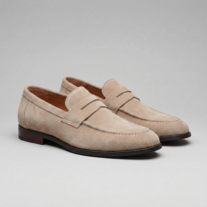 Homme Loafers Penny avec Bride et Couture Mocassin